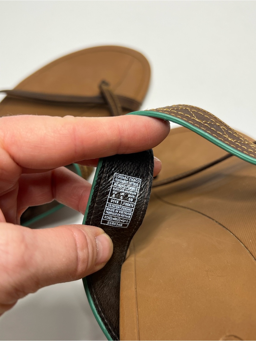 CHACO Women’s Size 8 Slip On Flat Brown Sandal - Picture 8 of 9